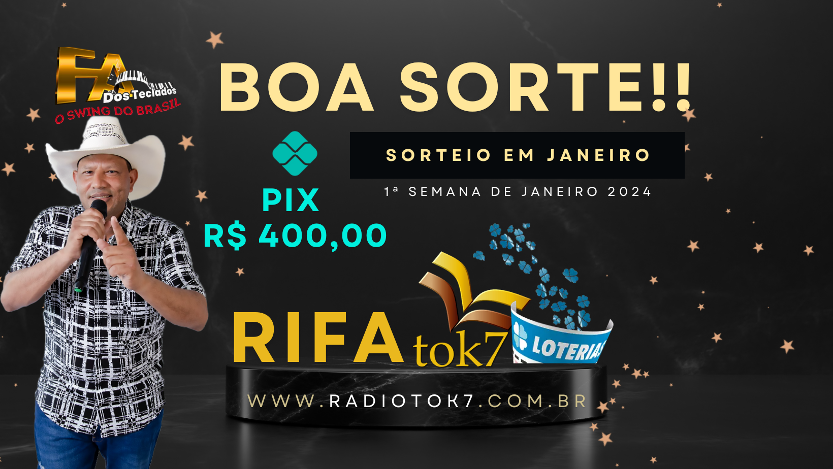 Rifa Cultural Tok7 - Fá Dos Teclados - Prêmio: Pix De R$ 400,00 (PRORROGADO)